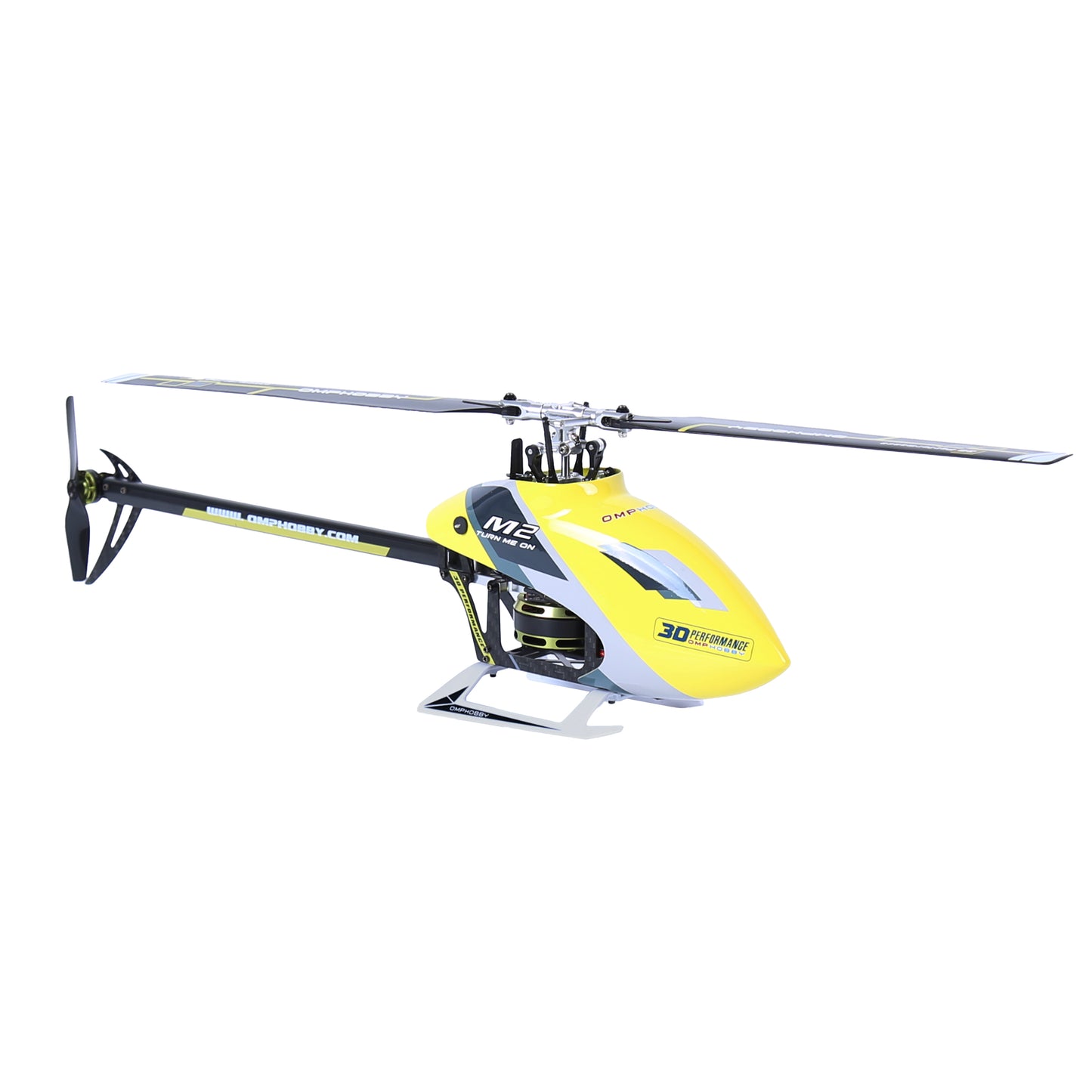 *NEW* OMPHOBBY 3D Helicopter M2 EVO MK2 BNF, YELLOW (Pre-Order)