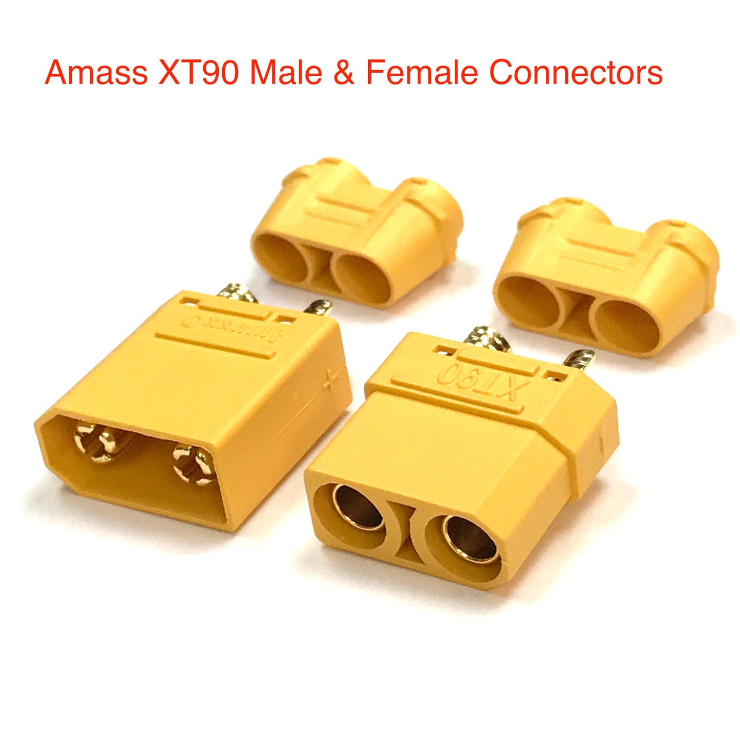 XT90-Y-MF AMASS 4.5mm Banana CONNECTOR Male & Female (1 pair)